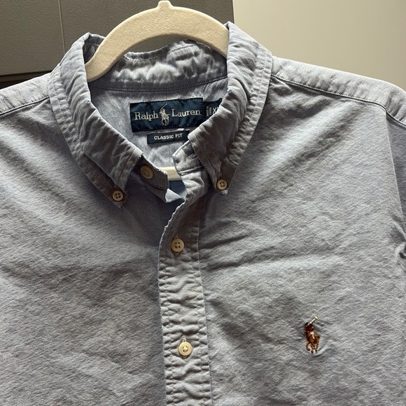 Polo by Ralph Lauren Blue Casual Button Down Shirt short sleeves NWOT - Picture 6 of 8